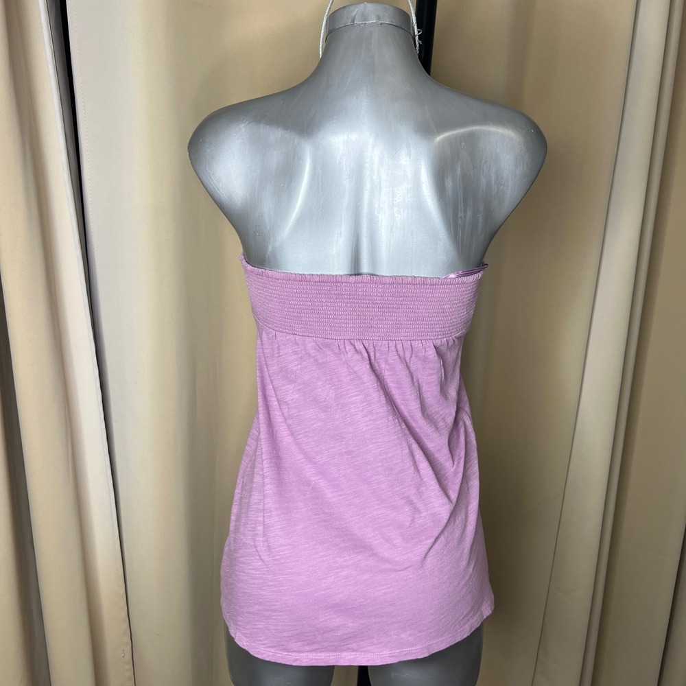 American Eagle Y2K Lilac Purple Strapless Babydoll Tube Top Coquette M - Picture 2 of 6
